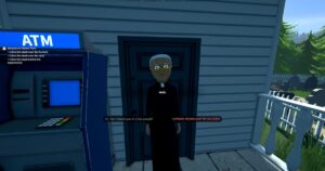 The schedule I NPC cries for help, the agent continues to lurk them while creating a spreadsheet