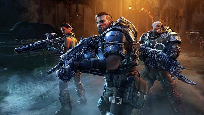 The squad in Gears tactical art works.