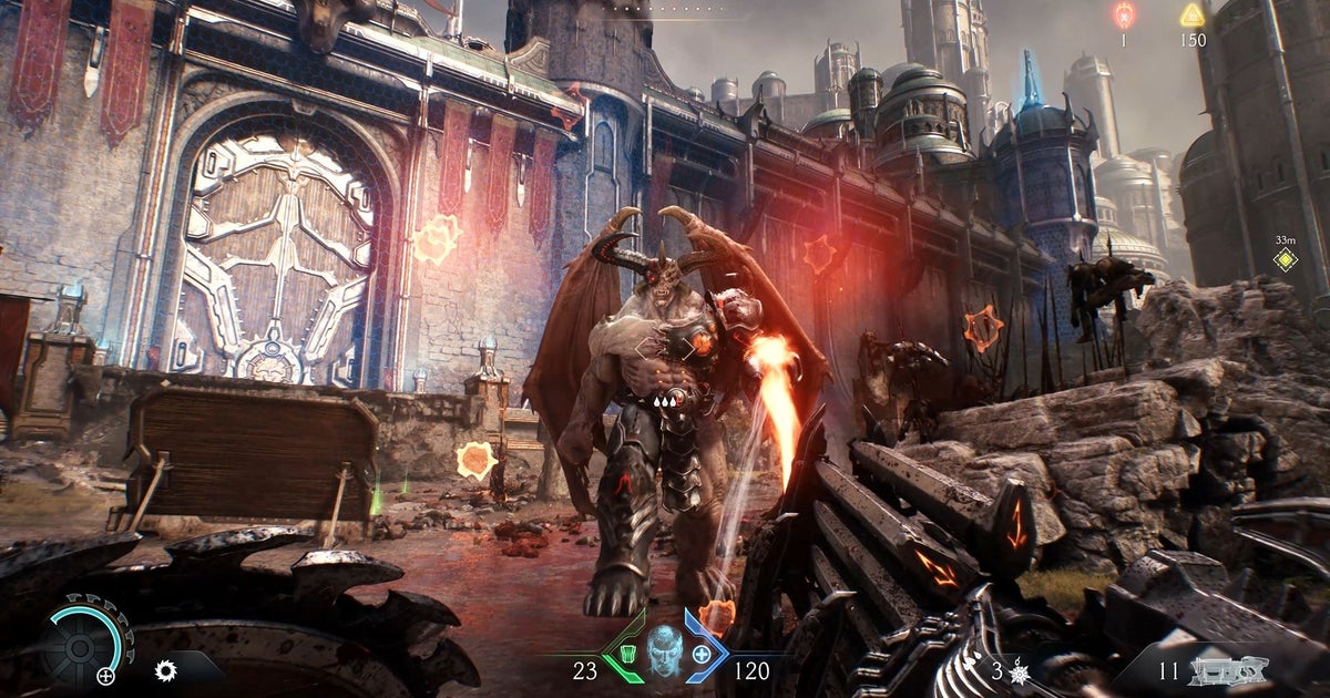 Why not hell? Let's Slide All Doom: Dark Ages's difficulty options to the maximum