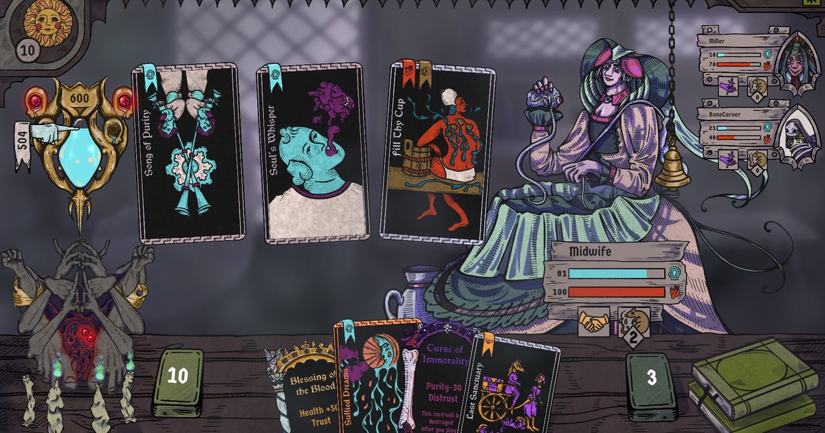 Purify Village of the Devil by using Tarot tab in this rancid strategy game