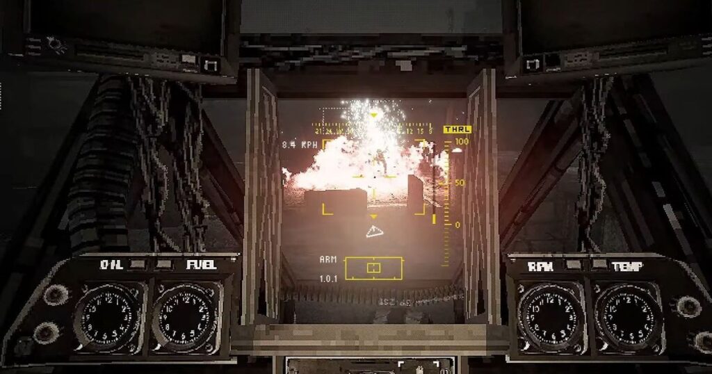 Mechs and alien spiders run after the grim retro war of beta decay