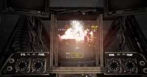 Mechs and alien spiders run after the grim retro war of beta decay