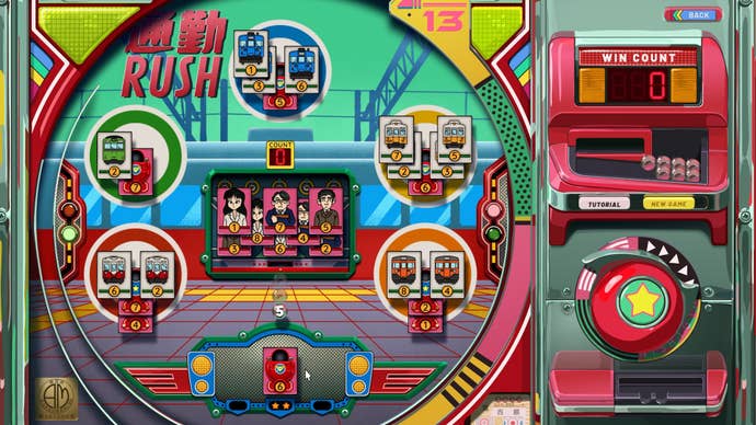 Colorful machinery of Pachinko machine.