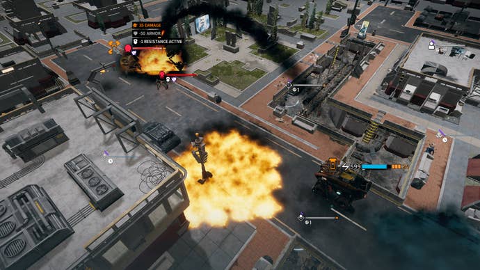 The explosion on the terrorist street from the space, a Phoenix point mod.