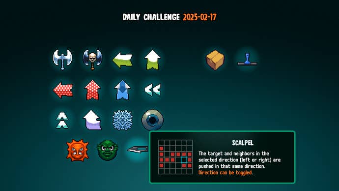 A display display different types of card capabilities in Ax Ghost.