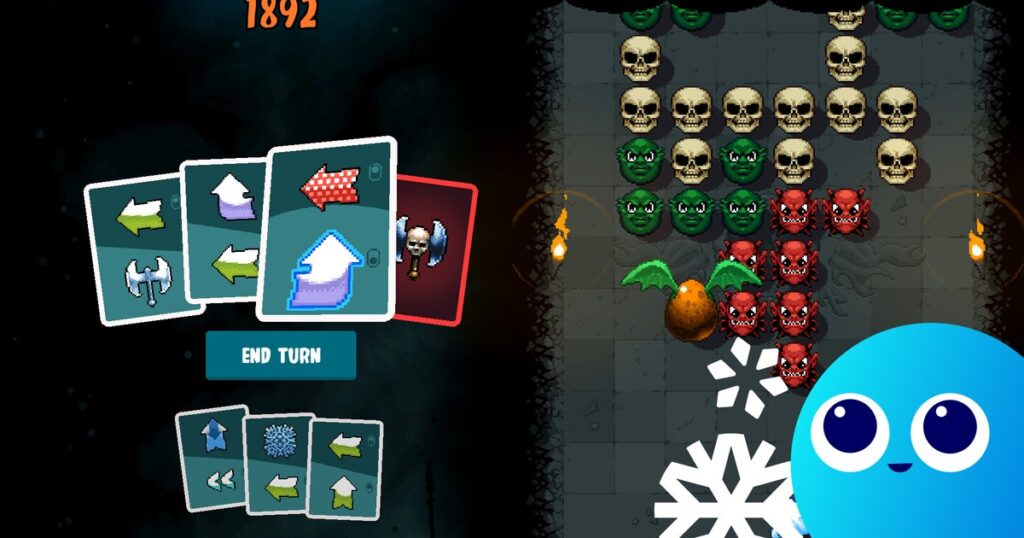 Ax Ghost is a mixture of Tetris, Sokoban and Gloomhaven - a kind of 'tekken', if you want