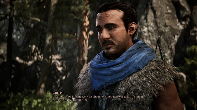 A man talks about someone's strange nightmare in the forest, from the Gothic remake