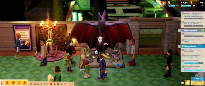 A tree turns guests into vampires in a two -point museum.