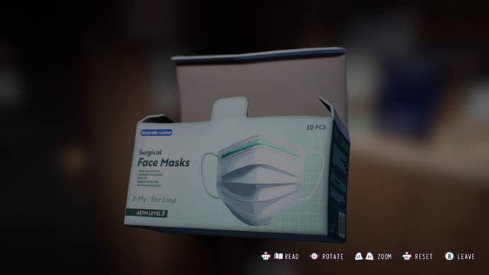 A box of surgical masks, can be played by the player in the loss: Bloom & Rage.