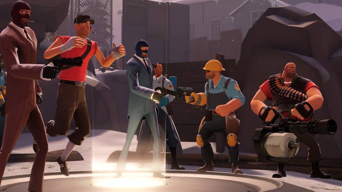 The characters in the fortress Team: Source 2, the remake of the fans created by the shooter game many players in the Source 2 engine