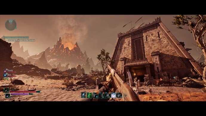 A temple in a volcano area has admitted.