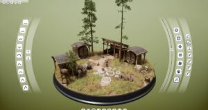 Outside the blocks is a beautiful Diorama sculptor who has European tourism developers to refer to the architecture