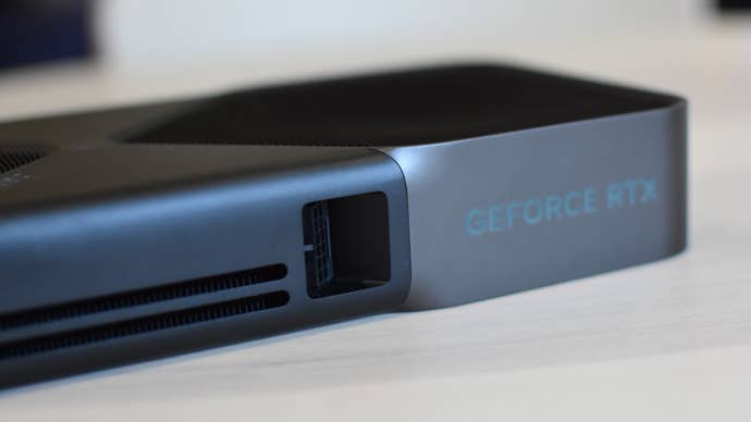 The electric port on NVIDIA GeForce RTX 5090 version.