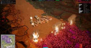 In the scary real -time strategy game, calyx, you fight a large amount of plants outside the planet