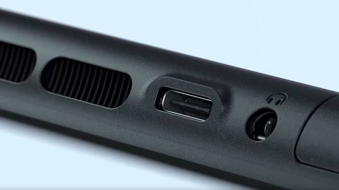 Vents and USB-C port on Nintendo Switch 2.