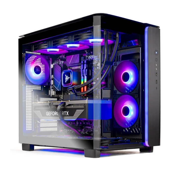Skytech King 95 Gaming PC Desktop, Ryzen 7 7800x3D 4.2 GHz (increase 5GHz Turbo), AMD RX 9070 XT 16GB GDDR6, 1TB Gen4 NVME SSD, 32GB DDR5 RAM 5600