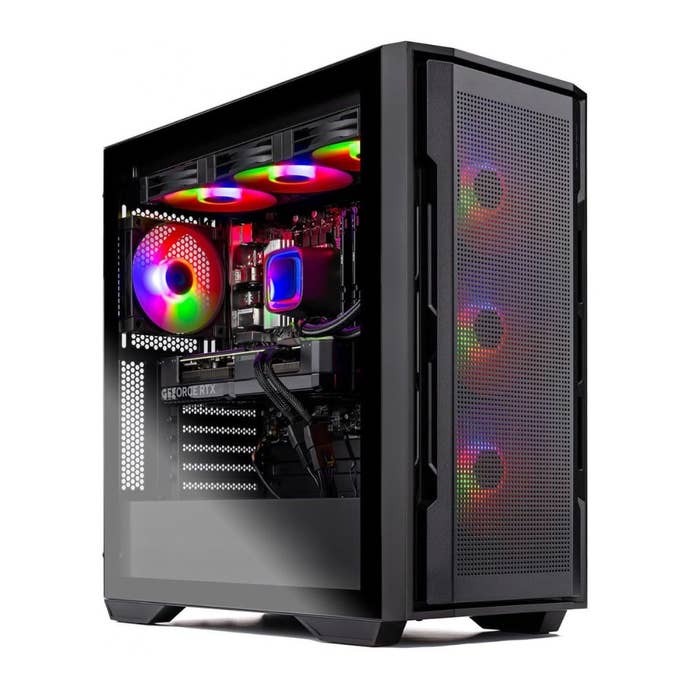 Skytech Rampage Gaming PC Desktop, Ryzen 7 9700x 3.8 GHz (Boost Turbo 5.5 GHz), AMD RX 9070 XT 16GB GDDR6, 2TB Gen4 NVME SSD, 32GB DDR5 RAM 6000 RGB