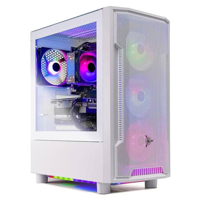 Skytech Archangel Gaming PC Desktop, Intel i5 14400F 2.5 GHz (Boost Turbo 4.7GHz), AMD RX 9070 16GB GDDR6, SSD 1TB NVME, 16GB DDR5 RAM 6000, 650W Gold Psu