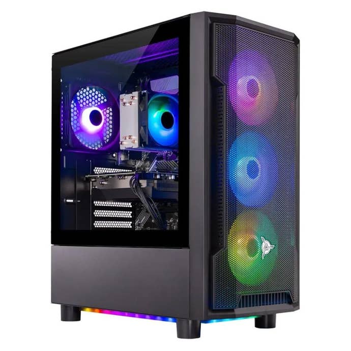 SkyTech Shadow Gaming PC Desktop, Intel i5 14400F 2.5 GHz (Boost Turbo 4.7GHz), AMD RX 9070 16GB GDDR6, SSD 1TB NVME, 16GB DDR5 RAM 6000, 650W Gold Psu