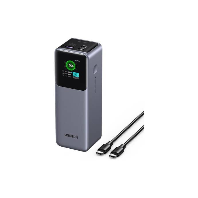 Ugreen Nexode Power Bank 25000mAh 200W on white background
