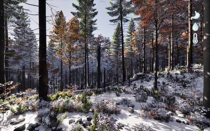 A snow forest from Prologue: Go Wayback