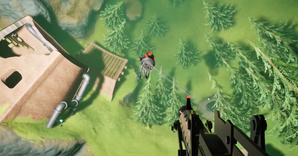 Orbifold is an anti -gravity shooter placed inside a huge ball that looks like a really wild aura.