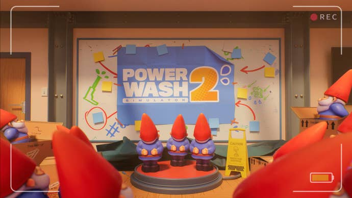 Gnomes revealed the logo for Powerwash Simulator 2.