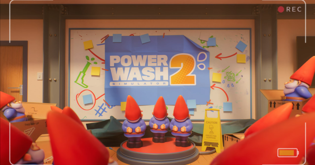 Powerwash Simulator 2 has divided the screen to divide by "twice the wash energy"