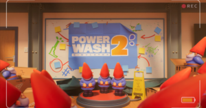 Powerwash Simulator 2 has divided the screen to divide by "twice the wash energy"