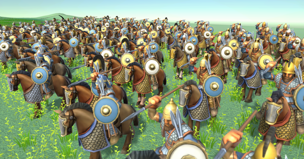 Real -time strategos strategy game aims to overcome the whole battle with more than 120 factions when launched