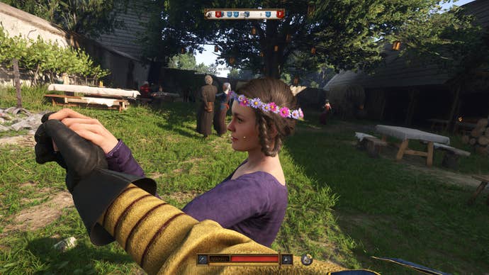 Someone danced with a maid with a wreath in the kingdom come: Confending 2