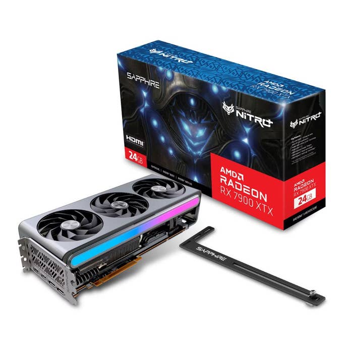 Sapphire Nitro+ AMD Radeon RX 7900 XTX GDDR6 Video Card 24GB on White background