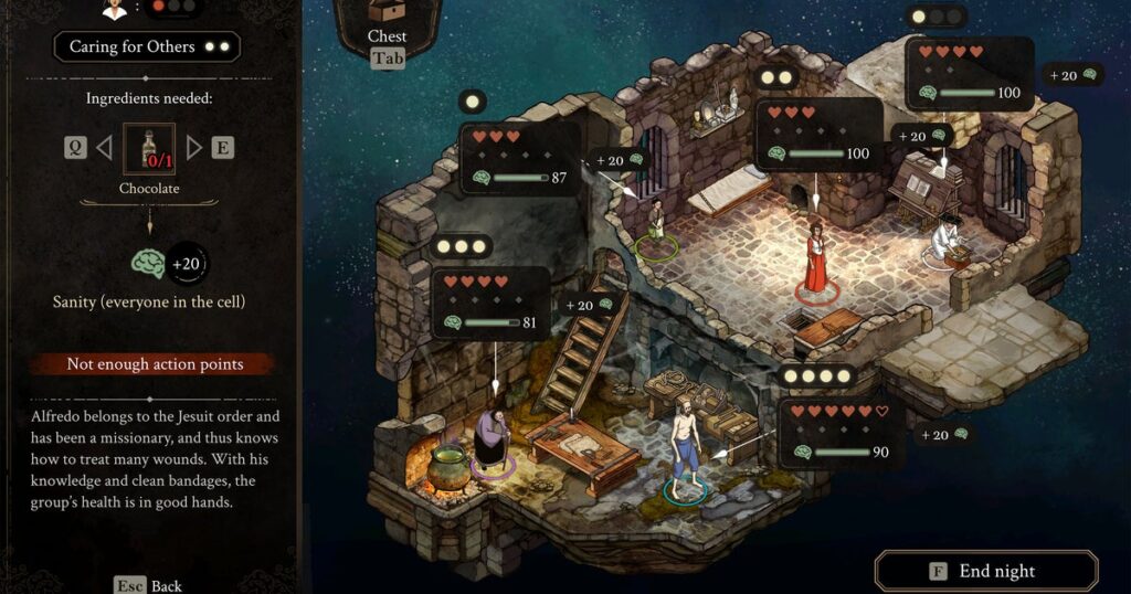 The Escape Tactics Sim The Stone of Madness Monastery is over and I think about time