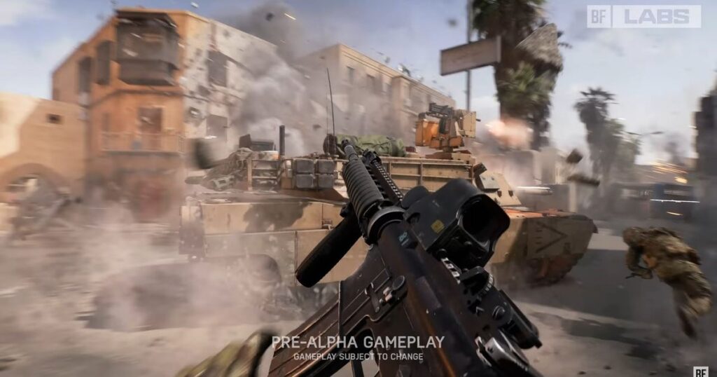 The features of Battlefield 6 are revealed by the scenes of Battlefield Labs leaked
