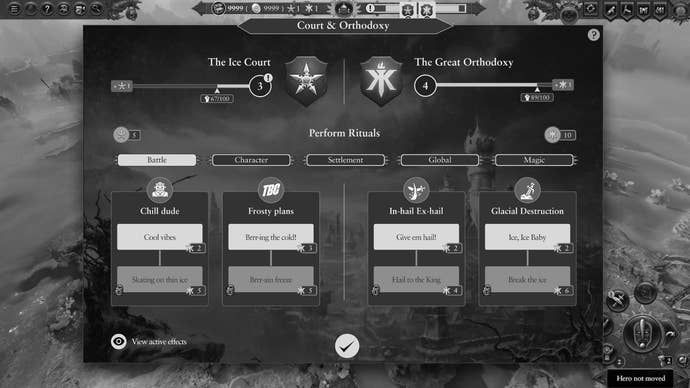 A menu screen in the process from Kislev Remework for Total War: Warhammer 3.