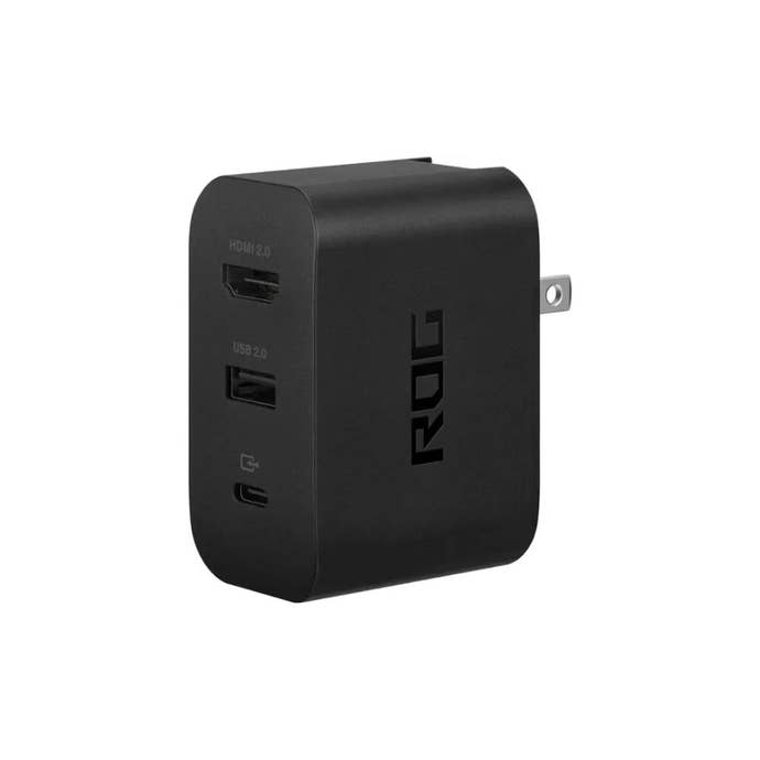 ASUS - ROG 65W charger on white background